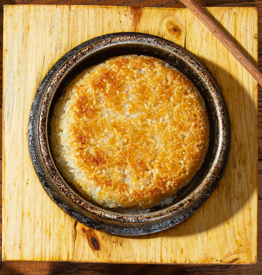 Cơm đốt cháy 2 mặt